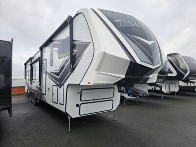 2024 Grand Design Momentum   RV, fully loaded with premium options, available at Poulsbo RV.