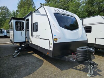 2025 Dutchmen Kodiak Ultimate   RV, fully loaded with premium options, available at Poulsbo RV.