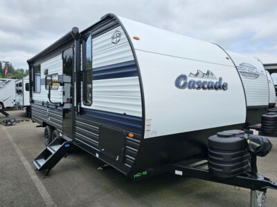 2025 Forest River Cascade   RV, fully loaded with premium options, available at Poulsbo RV.