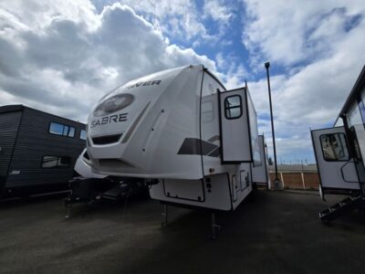 2025 Forest River Sabre   RV, fully loaded with premium options, available at Poulsbo RV.