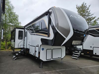 2025 Keystone Alpine   RV, fully loaded with premium options, available at Poulsbo RV.