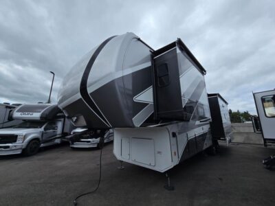 2025 Keystone Alpine   RV, fully loaded with premium options, available at Poulsbo RV.