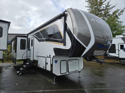 2025 Keystone Alpine   RV, fully loaded with premium options, available at Poulsbo RV.