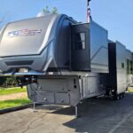 2025 Keystone Fuzion Toy Hauler   RV, fully loaded with premium options, available at Poulsbo RV.