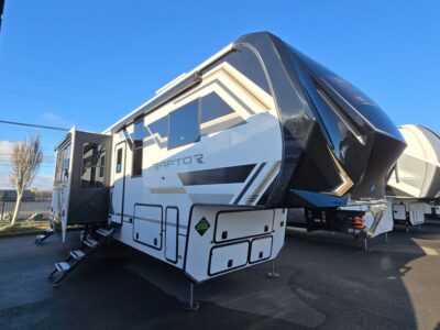 2025 Keystone Raptor   RV, fully loaded with premium options, available at Poulsbo RV.