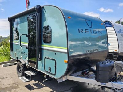 2026 Keystone Reign   RV, fully loaded with premium options, available at Poulsbo RV.